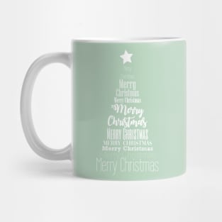 Typography Christmas tree No4 Mug